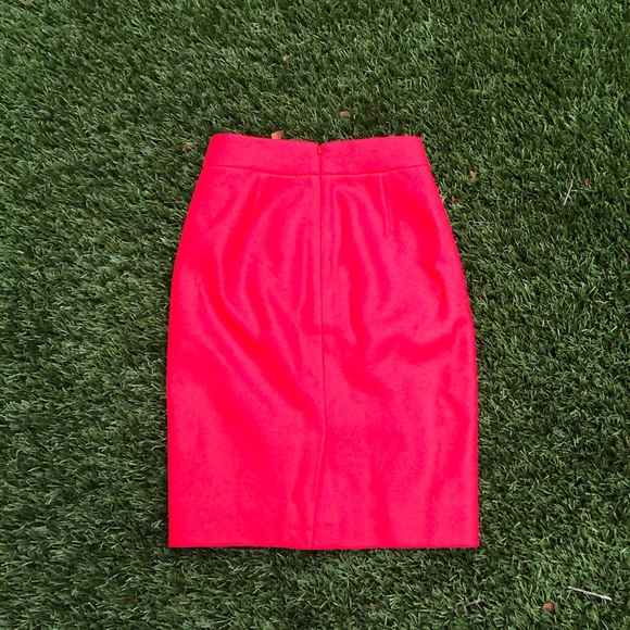 J Crew No. 2 Pencil Skirt in red - Picture 8 of 10